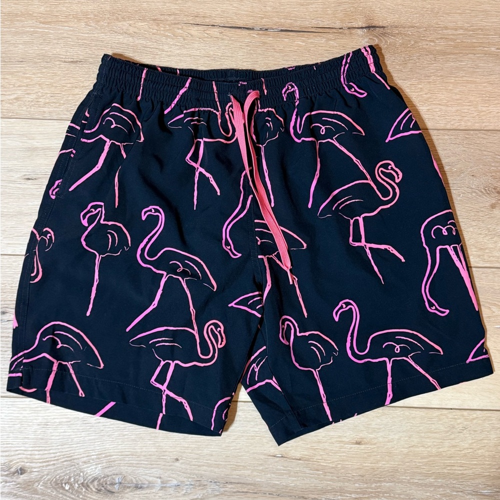 Chubbies Black Flamingo Print Men's Swim Shorts